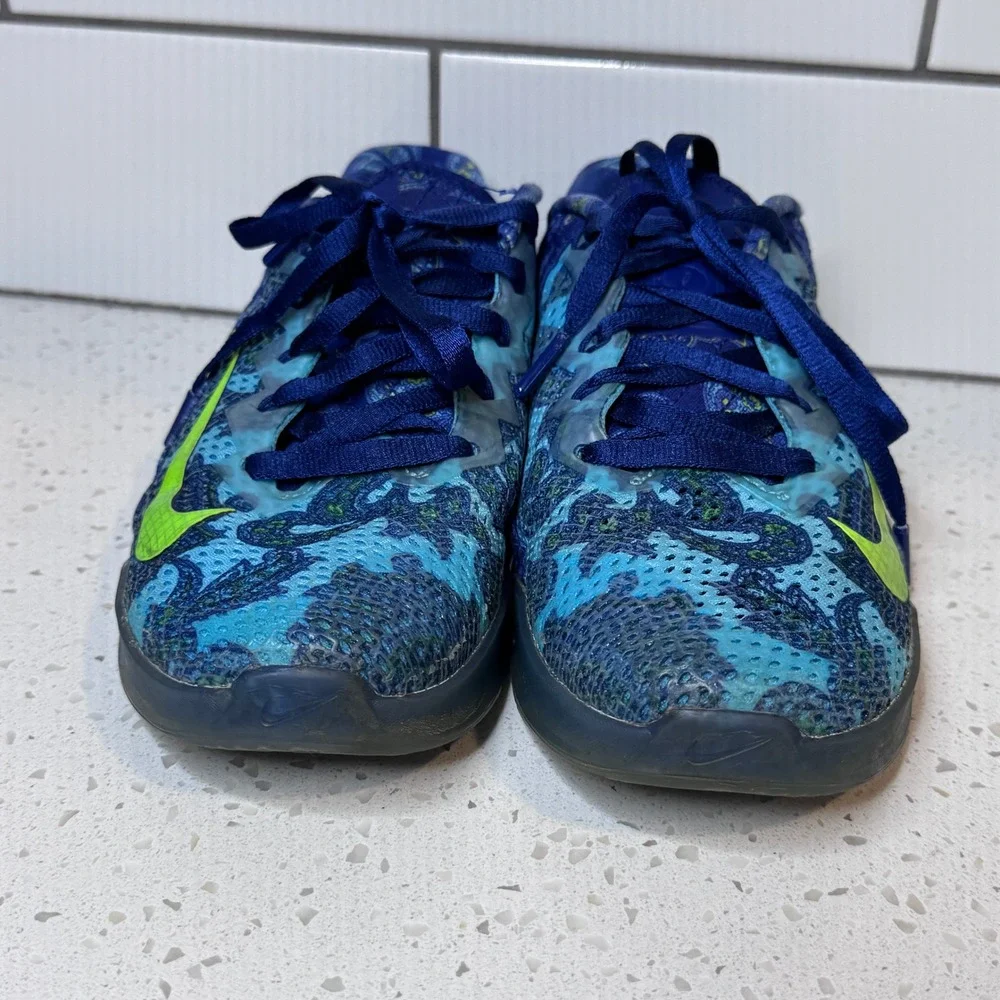 Nike Metcon 6 AMP Blue Paisley Floral Training Shoes CZ0602 Mens Size 7.5